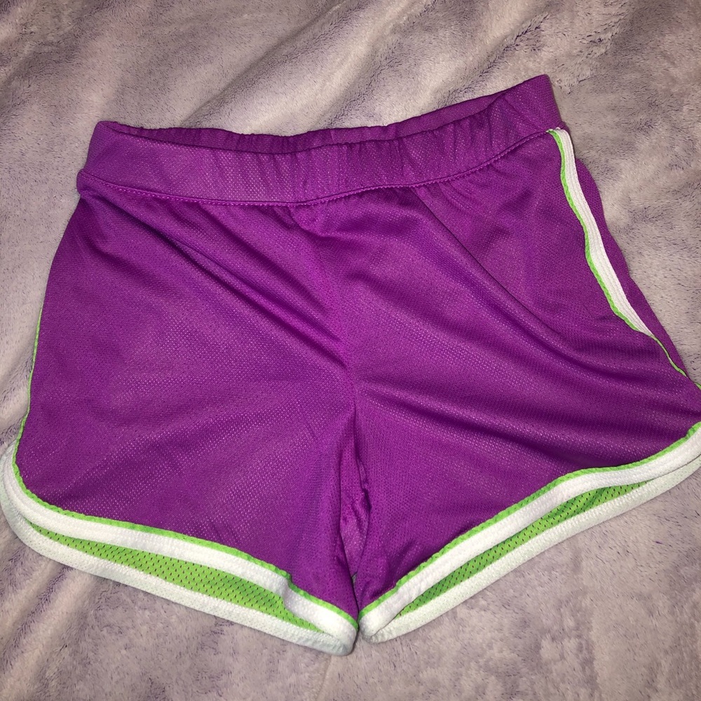 Girls Purple Athletic Shorts